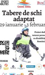 ”Caravana” taberelor de schi adaptat persoanelor cu dizabilități, organizate de Caiac SMile