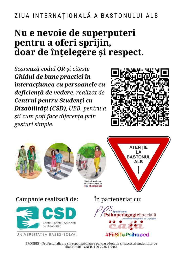 Flyer Ziua Bastonului Alb
