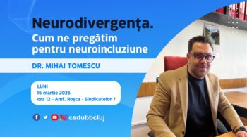 banner eveniment Mihai Tomescu