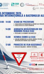 15 octombrie 2026 | Ziua Internațională a Bastonului Alb – Activități dedicate accesibilității, autonomiei și incluziunii