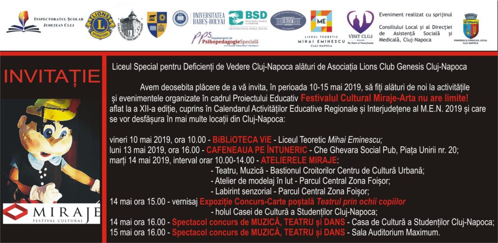 invitatie Festival Cultural Miraje 2019